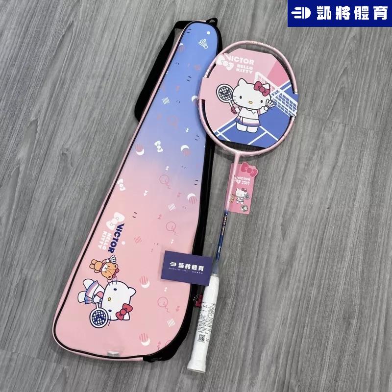 【凱將體育羽球店】VICTOR X HELLO KITTY聯名 羽球拍 附KITTY拍袋 TK-KT I 可愛 羽球-細節圖5