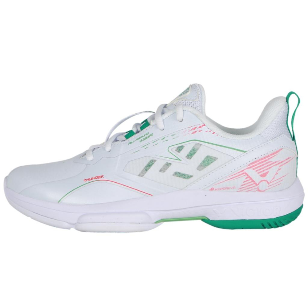 【凱將體育羽球店】VICTOR THUNDER+  羽球鞋 珠光白/灰綠松石 珠光白綠 鴛鴦配色-細節圖6
