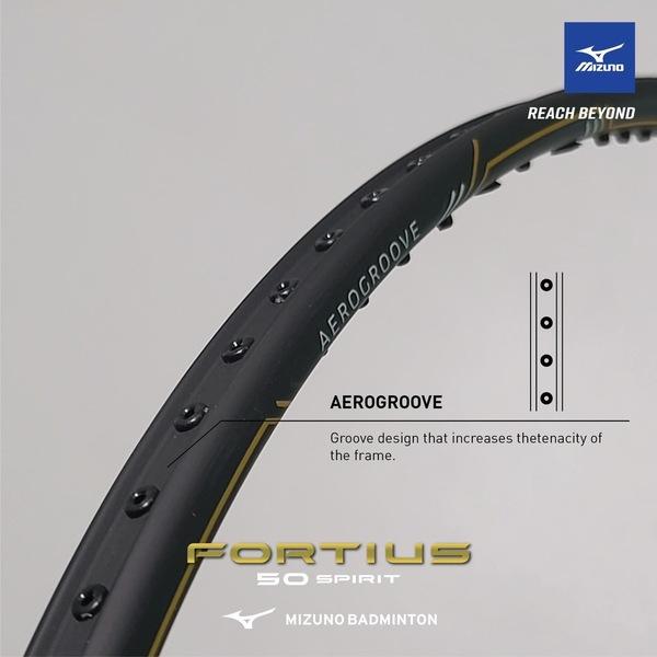 【凱將體育羽球店】Mizuno 羽球拍 羽毛球拍 鐵灰 Fortius 50 Spirit 73Mtb15001-細節圖2