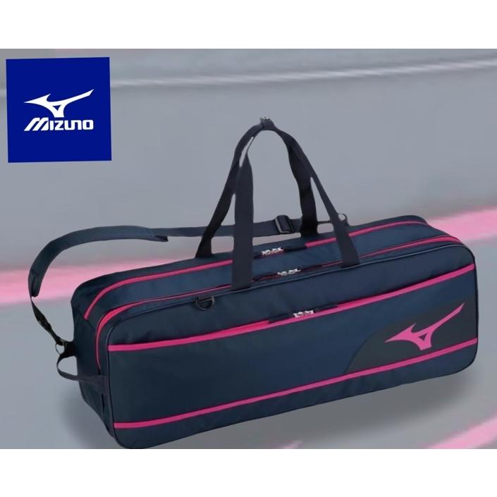 【凱將體育羽球店】MIZUNO 美津濃 雙肩背包 6支入裝 桃紅色 矩形拍袋 73JD150387 球袋-細節圖2