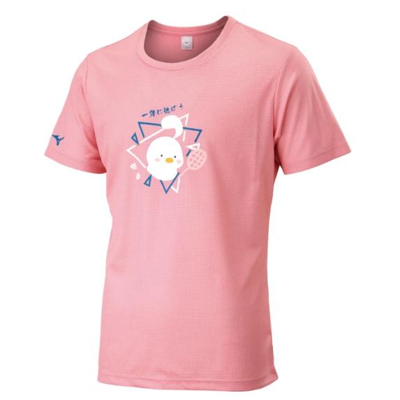【凱將體育羽球店】美津濃 MIZUNO 運動服 短袖上衣 可愛圖案 一起玩吧 72TAA50565-細節圖3