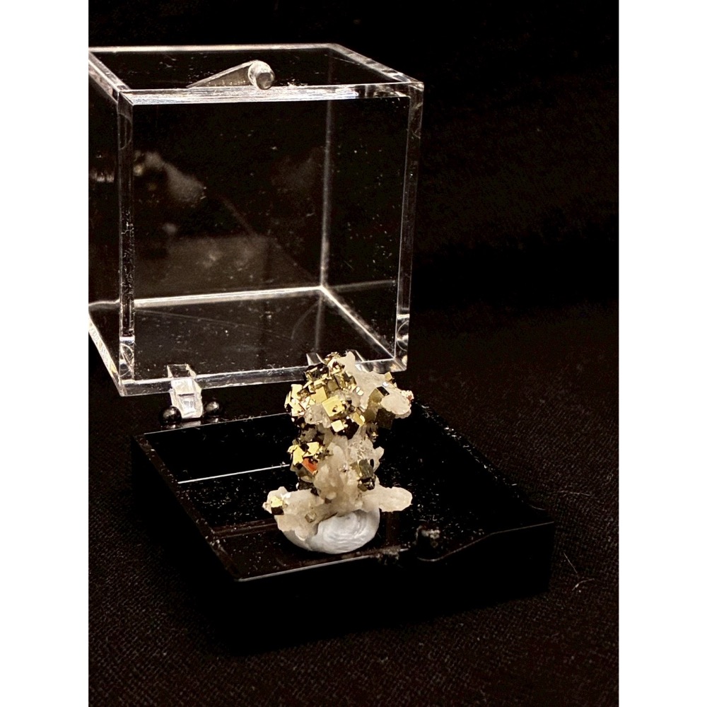上堡黄鐵礦水晶螢石共生 標本原石飾品 X1-細節圖4