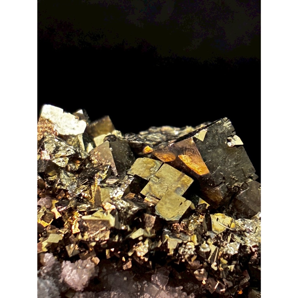上堡黄鐵礦水晶螢石共生 標本原石飾品 16-細節圖4