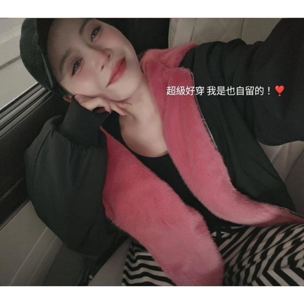 💜預購💜2506左左家獨家訂製雙面穿外套blackpink顏色外套毛毛外套熊寶寶外套-細節圖2