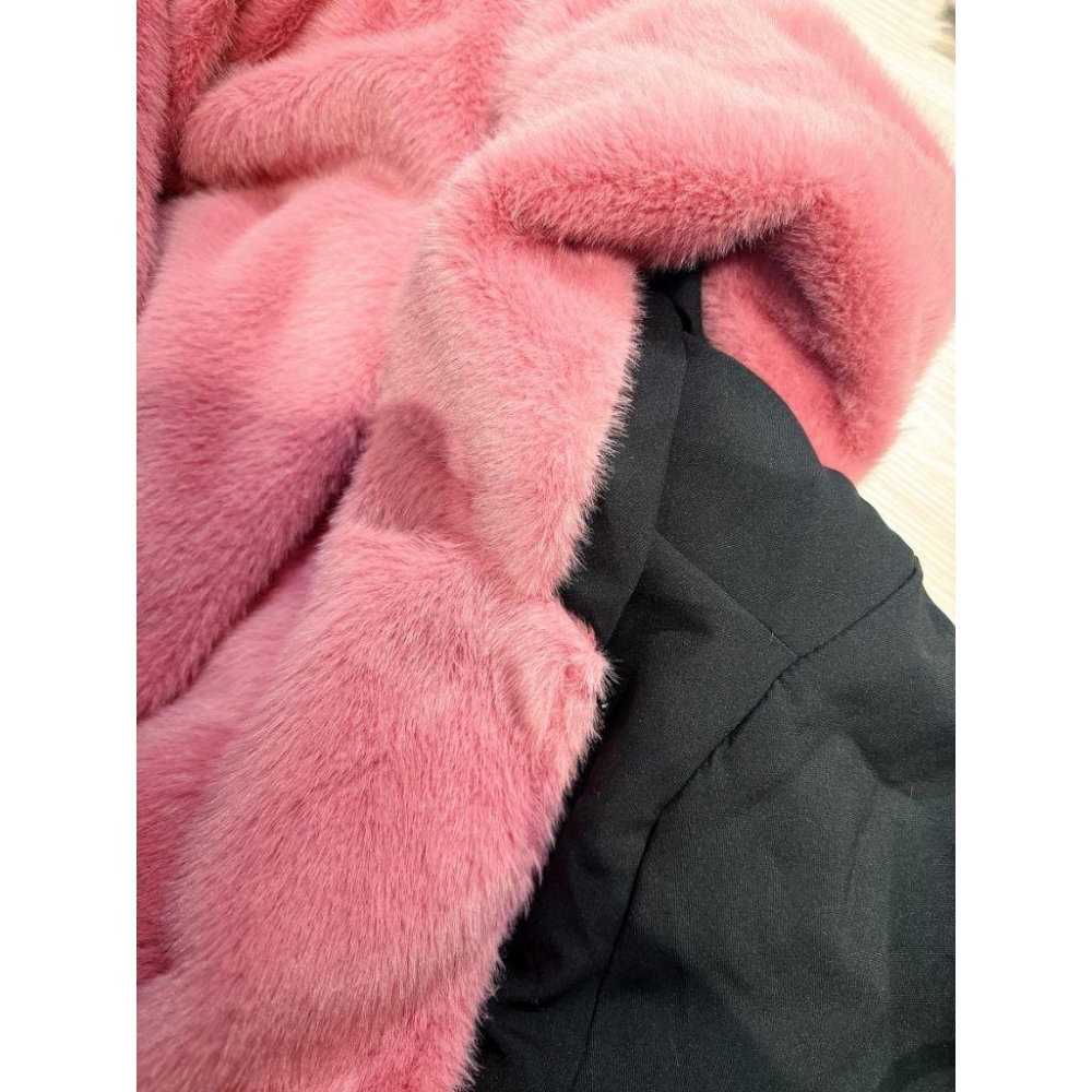 💜預購💜2506左左家獨家訂製雙面穿外套blackpink顏色外套毛毛外套熊寶寶外套-細節圖6