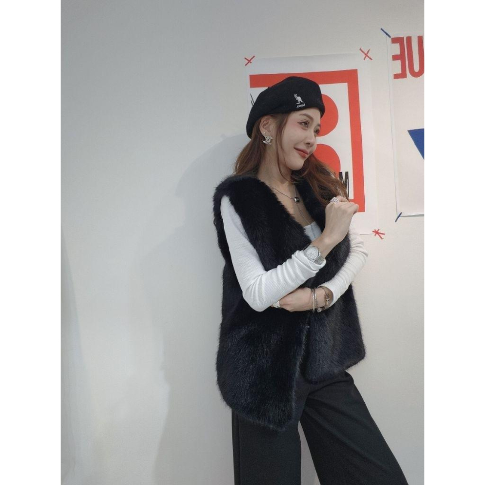 💗預購💗6500左左家｜不掉毛百搭質感背心毛毛背心背心外套長版背心-細節圖5