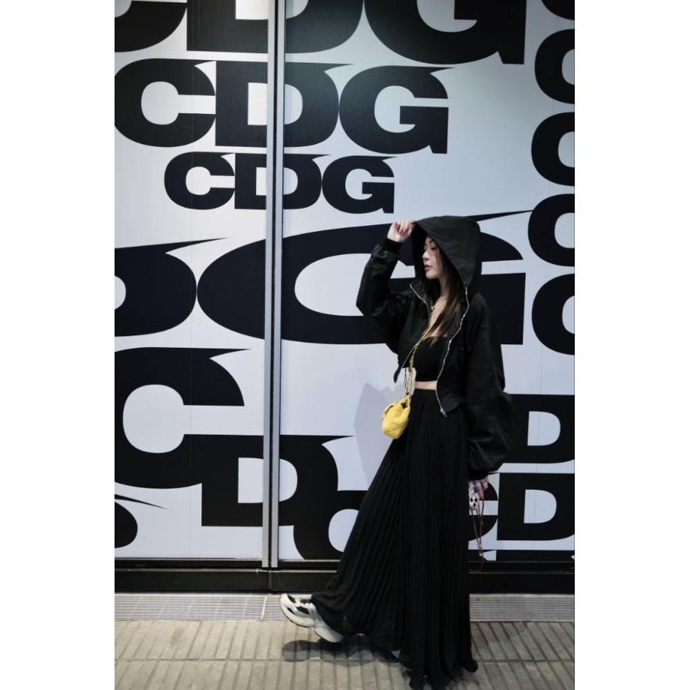 ❤️現貨黑/紅/灰❤️9803輕飄飄落地百摺裙百摺長裙法式長裙氣質長裙-細節圖7