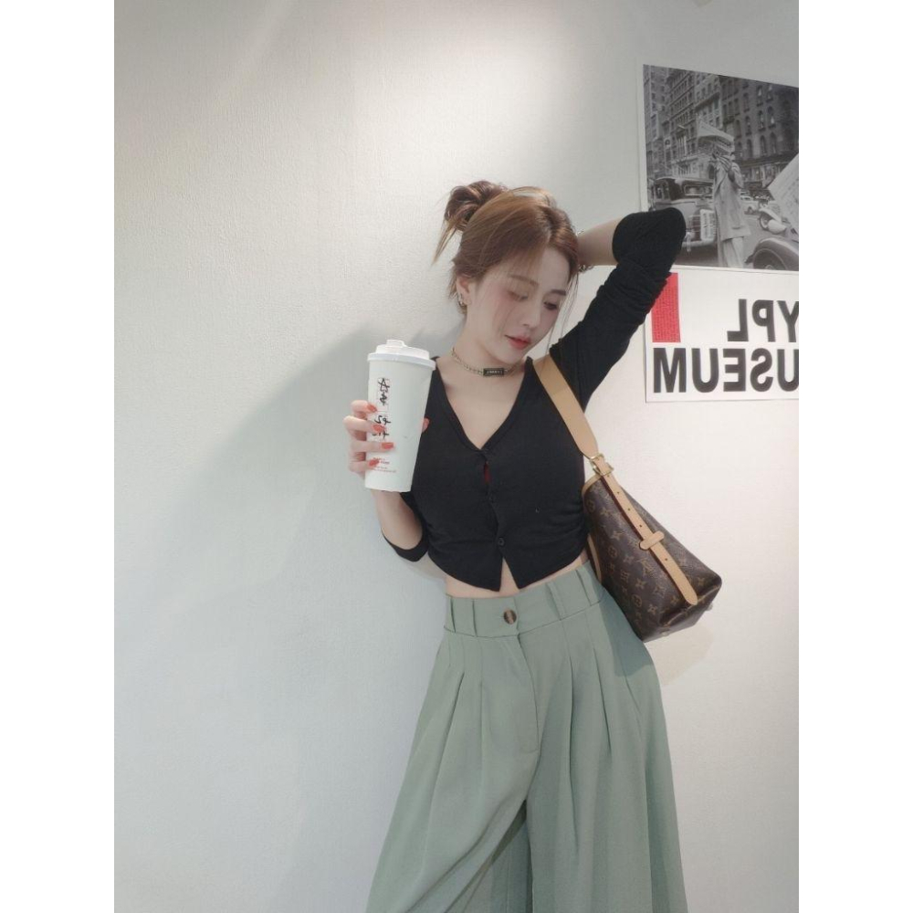 ❤️紅/綠/藍/黃❤️5952百搭棉質防曬外套上衣外套兩穿短版外套短版罩衫-細節圖5