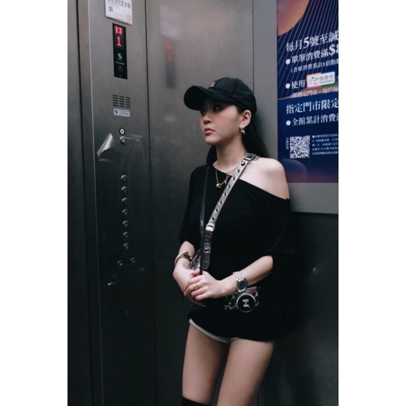 💗現貨黑/白/灰💗5887獨家訂製慵懶大T圓領寬鬆上衣大T恤長版T素T海邊穿搭比基尼穿搭日常穿搭-細節圖7