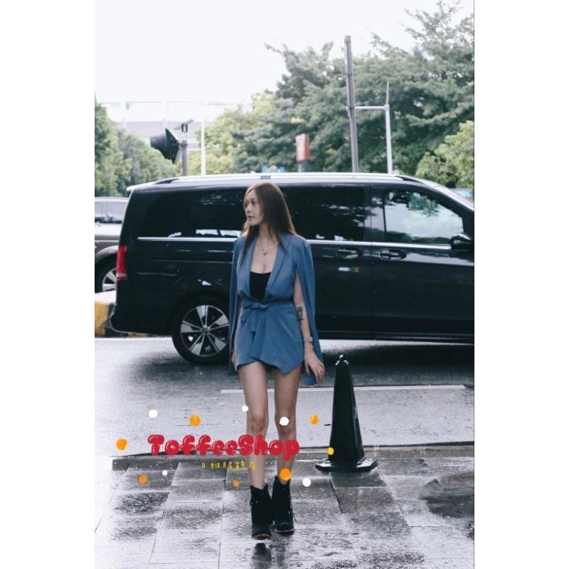 💗現貨藍💗6355高級訂製款女王重工西裝外套綁帶外套正式場合穿搭-細節圖6
