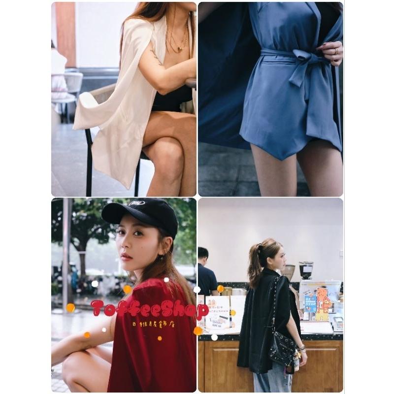 💗現貨藍💗6355高級訂製款女王重工西裝外套綁帶外套正式場合穿搭-細節圖9
