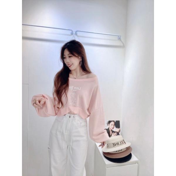 💗現貨粉/黃/綠💗7113澎澎袖小熊印花短版上衣短版T恤-細節圖5