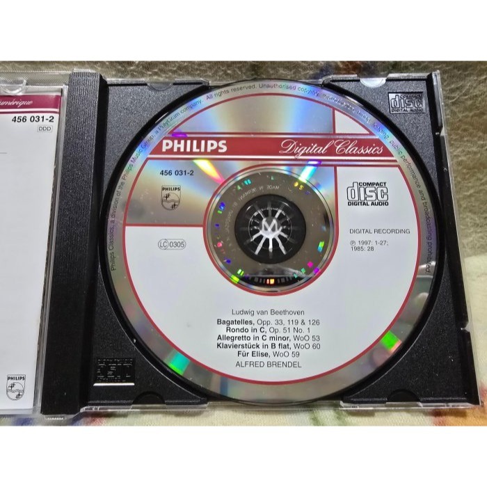 BEETHOVEN BAGATELLES ALFRED BRENDEL-細節圖2