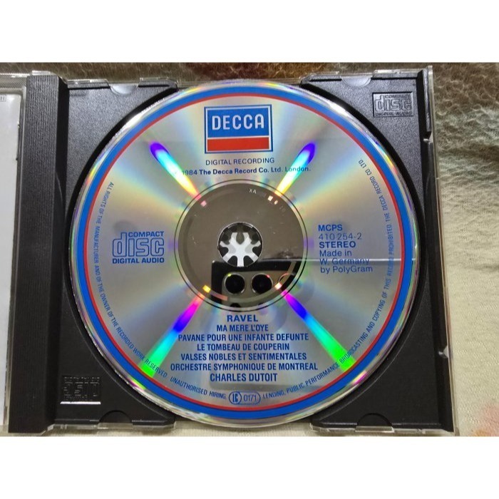 RAVEL: ORCHESTRAL WORKS/DUTOIT(MADE IN W.GERMANY)-細節圖2