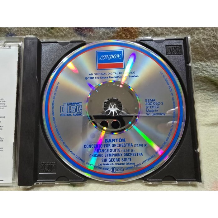 BARTÓK: CONCERTO FOR ORCHESTRA/DANCE SUITE/SOLTI-細節圖2