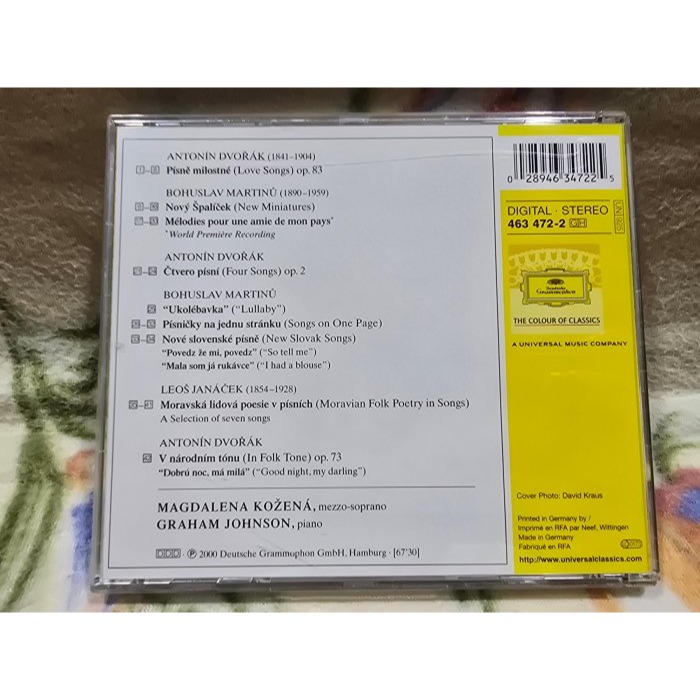 LOVE SONGS - DVOŘÁK JANÁČEK MARTINŮ MAGDALENA KOŽENÁ GRAHAM-細節圖4