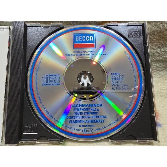 RACHMANINOV: SYMPHONY NO.3/ASHKENAZY(MADE IN W.GERMANY)-細節圖2