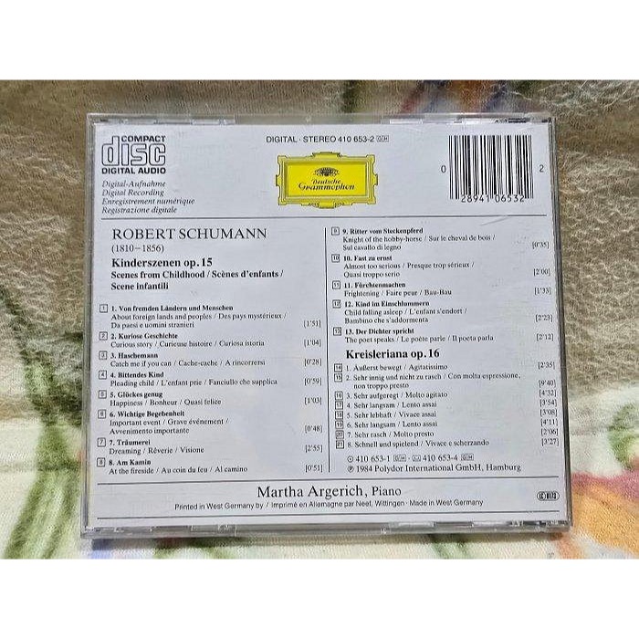SCHUMANN: KINDERSZENEN KREISLERIANA - MARTHA ARGERICH-細節圖4