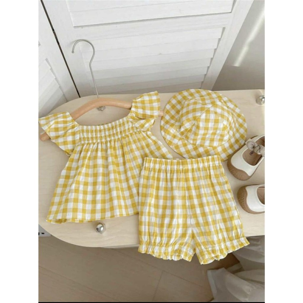 🔥現貨出清秒出🔥女寶服飾/荷葉邊套裝/條紋喇叭褲運動風/夏季短袖短褲套裝/多件出清/全帶超甜價-細節圖2