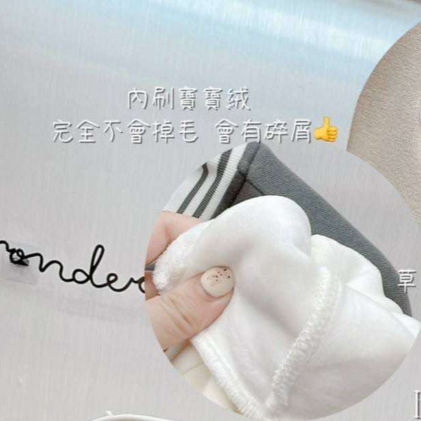 🔥現貨出清秒出🔥只要880_韓國質感/草寫刺繡撞色刷絨壓釦棒球外套/內刷絨超保暖/獨家自訂韓標/全新深灰最後一件-細節圖2