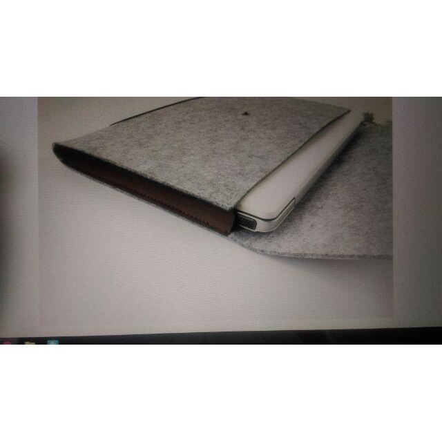 🔥現貨出清秒出🔥原創純手工pinko高質感毛顫/淺灰色/蘋果電腦筆電包/電腦包/15吋/全新-細節圖5