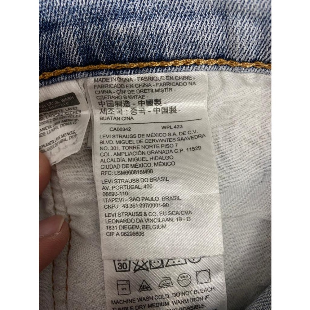 二手 男 LEVIS 502 - 0478 牛仔長褲 藍色 W34 L32 34腰 32長 LEVI＇S 牛仔褲 古著-細節圖5