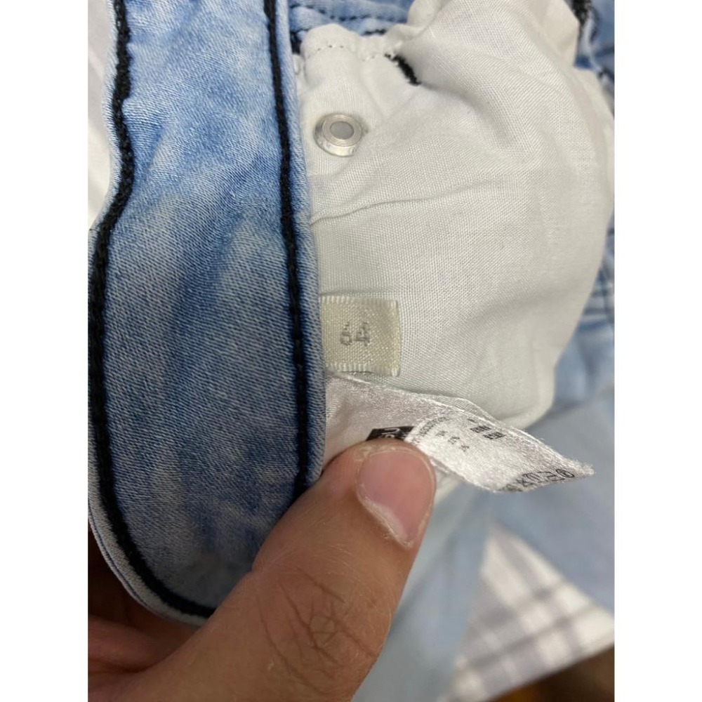 【NG】二手 女 GU 牛仔長褲 藍色 64號【屁股口袋退色】合身 窄管 牛仔褲 淺藍色 淺牛 上課 上班 旅遊 古著-細節圖6