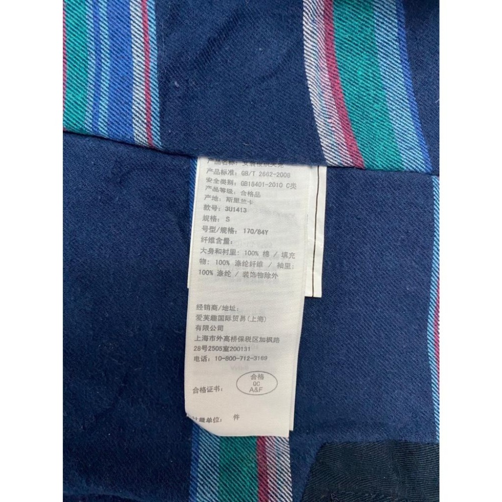 二手 女 HOLLISTER 連帽外套 深藍色 S號 海鷗 軍大衣 長版外套 藍色 保暖 上班 上課 休閒 美國 古著-細節圖5