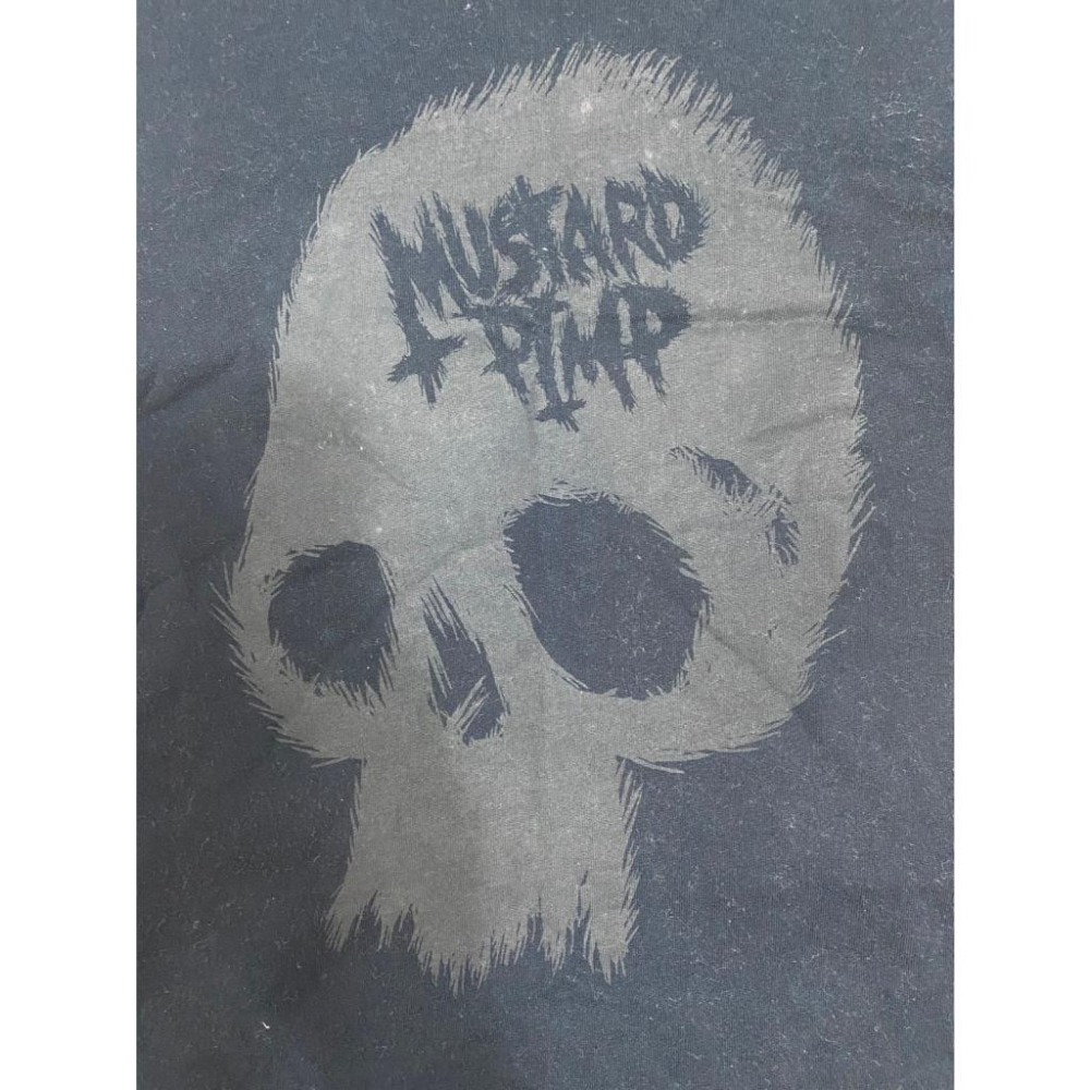 二手 女 OVERKILL 短袖T恤 黑色 1號 灰色標誌 圖案 英文 骷髏頭 潮流 短T 上衣 圖T 休閒 旅遊 古著-細節圖3