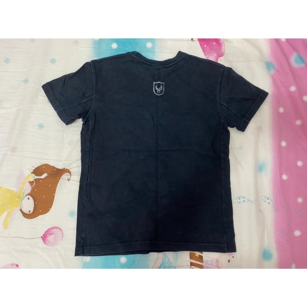 二手 男 REMIX 短袖T恤 黑色 S號 休閒 流行 潮流 迴紋針 剪刀 台灣 門市 古著-細節圖2