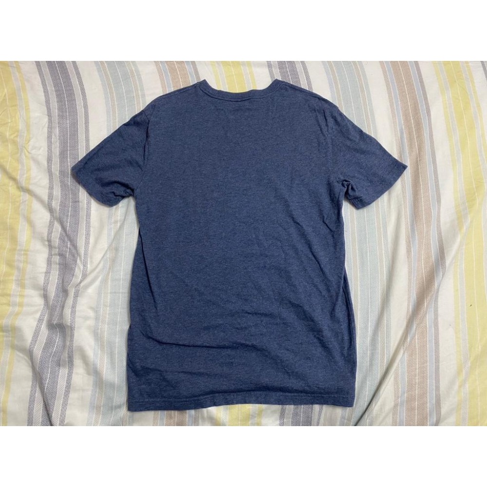 二手 男 AMERICAN EAGLE 短袖 T恤 S號 麻藍色 AE 美國 老鷹 休閒 流行 品牌 官網 古著-細節圖2
