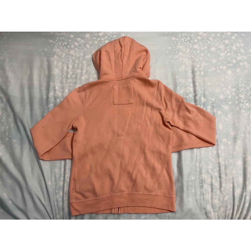 【NG】二手 女 HOLLISTER 連帽外套 橘色 S號【污漬】海鷗 休閒 耳機孔 美國 品牌 台灣 代購 古著-細節圖2