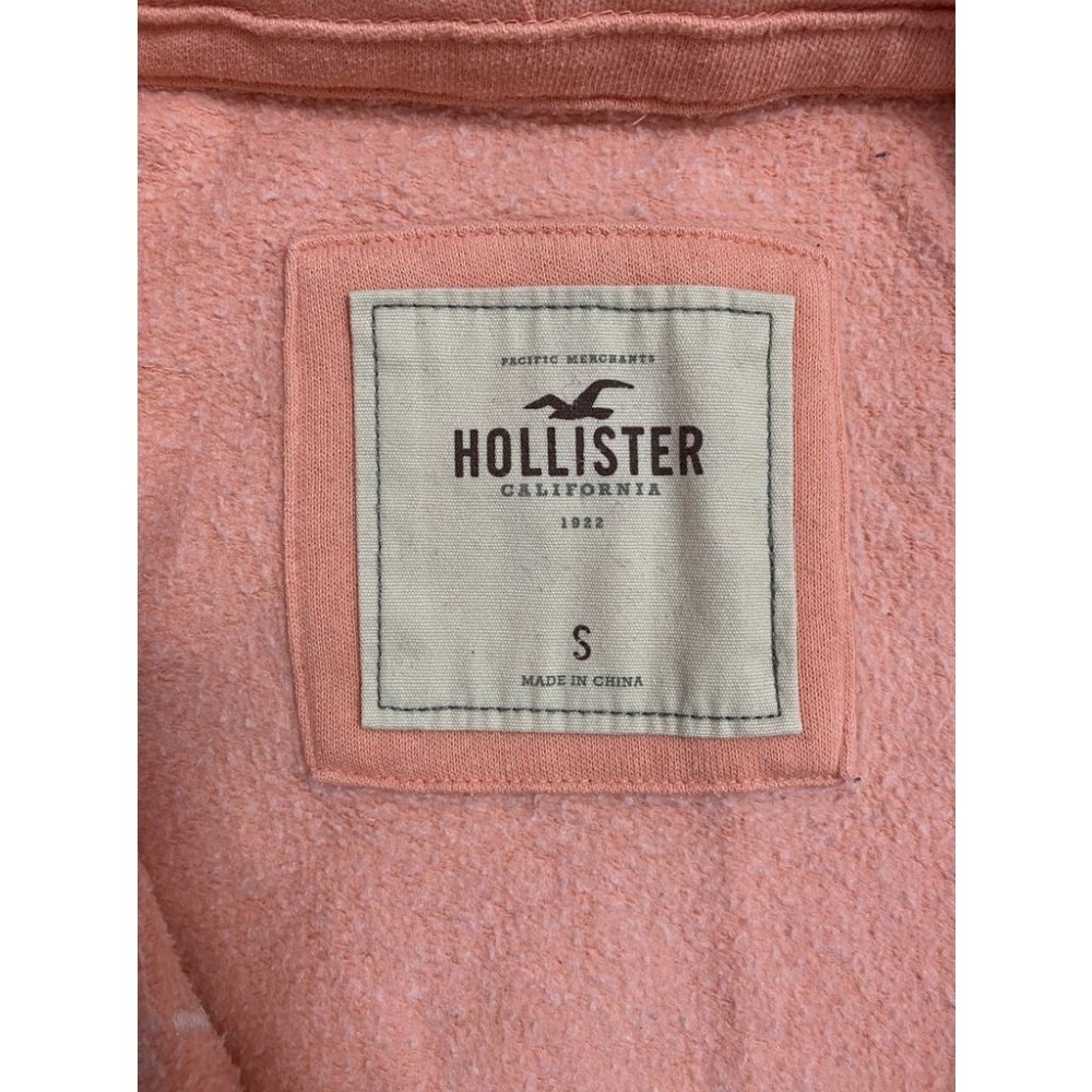 【NG】二手 女 HOLLISTER 連帽外套 橘色 S號【污漬】海鷗 休閒 耳機孔 美國 品牌 台灣 代購 古著-細節圖4