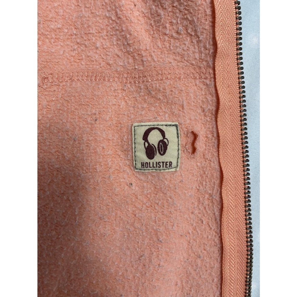 【NG】二手 女 HOLLISTER 連帽外套 橘色 S號【污漬】海鷗 休閒 耳機孔 美國 品牌 台灣 代購 古著-細節圖5
