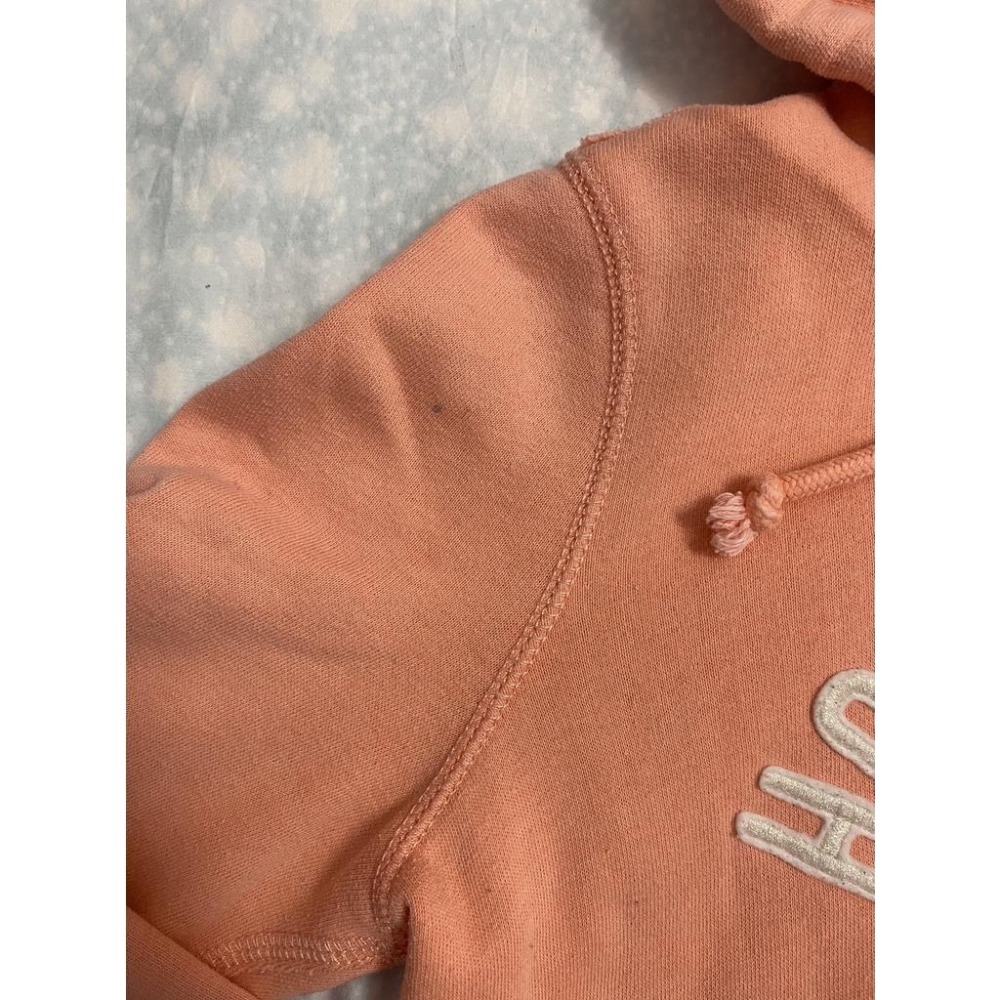 【NG】二手 女 HOLLISTER 連帽外套 橘色 S號【污漬】海鷗 休閒 耳機孔 美國 品牌 台灣 代購 古著-細節圖7