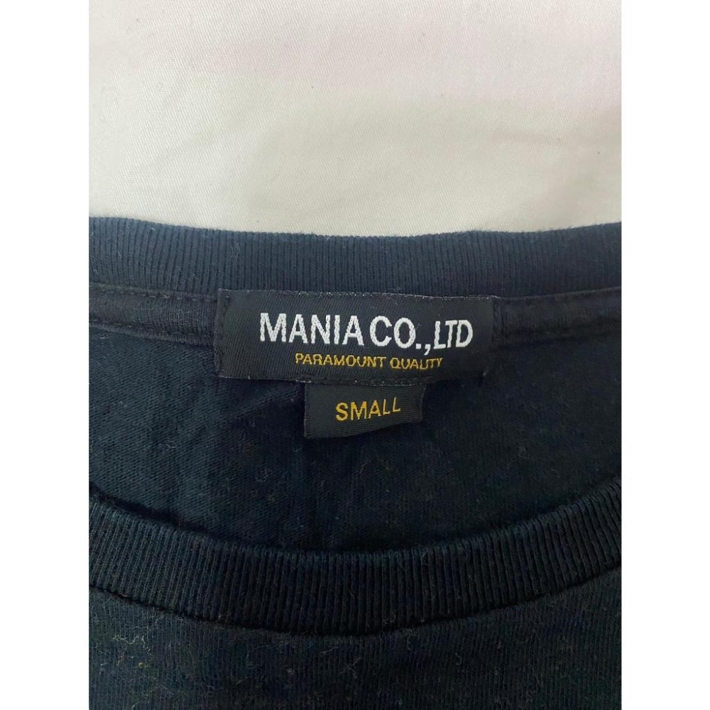 二手 女 MANIA 短袖T恤 黑色 S號 潮流 休閒 穿搭 舒適 台灣 品牌 蝦皮 古著-細節圖5
