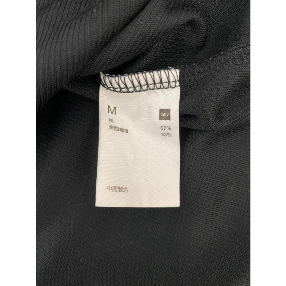 二手 男 LATIV 背心 黑色 M號 坦克 內搭 休閒 舒適 台灣 品牌 官網 古著-細節圖4
