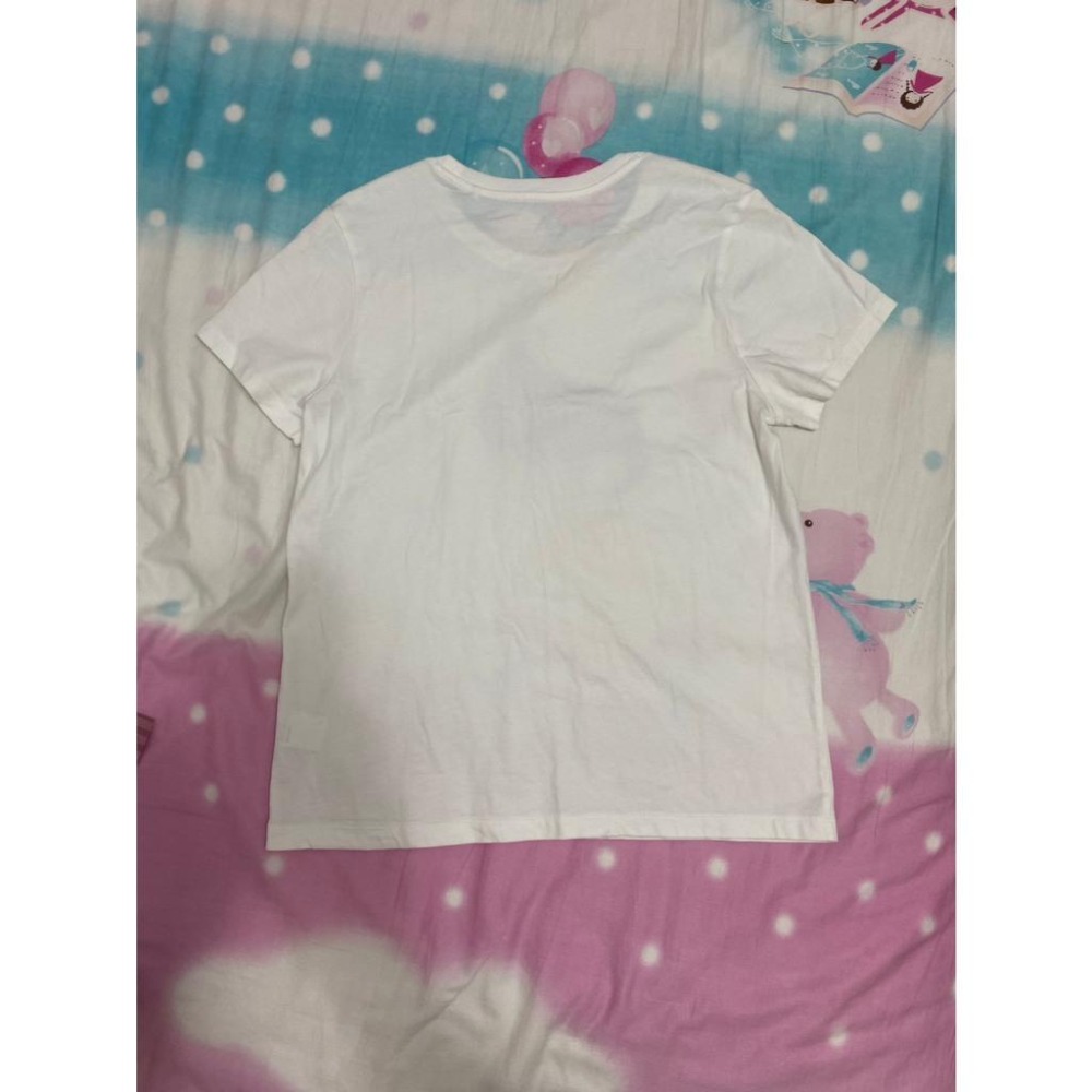 二手 女 LATIV 短袖T恤 白色 M號 短T 素T 上衣 圓領 純棉 內搭 居家 休閒 上班 運動 健身 旅遊 古著-細節圖2