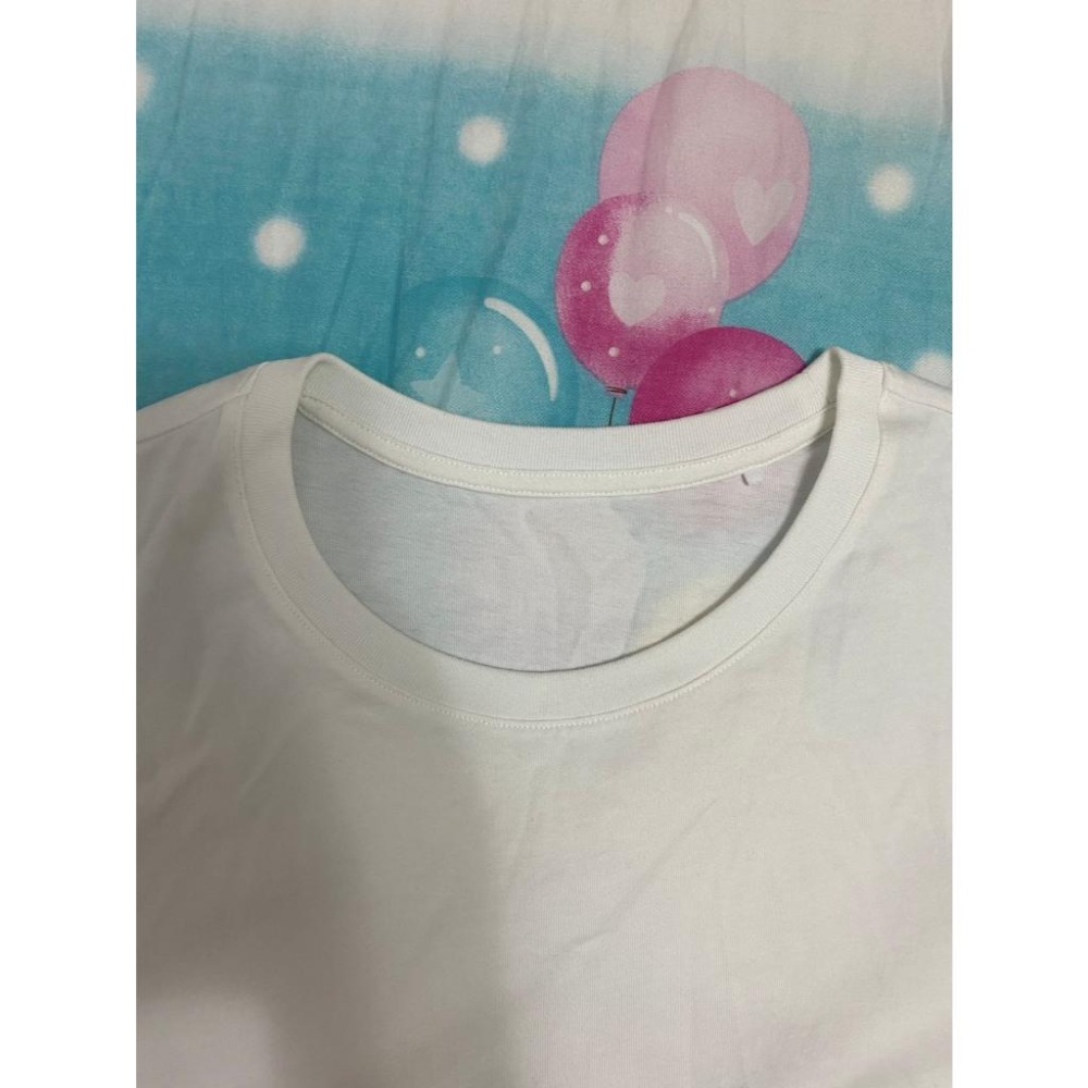 二手 女 LATIV 短袖T恤 白色 M號 短T 素T 上衣 圓領 純棉 內搭 居家 休閒 上班 運動 健身 旅遊 古著-細節圖3