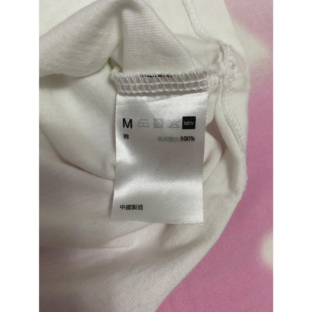 二手 女 LATIV 短袖T恤 白色 M號 短T 素T 上衣 圓領 純棉 內搭 居家 休閒 上班 運動 健身 旅遊 古著-細節圖4