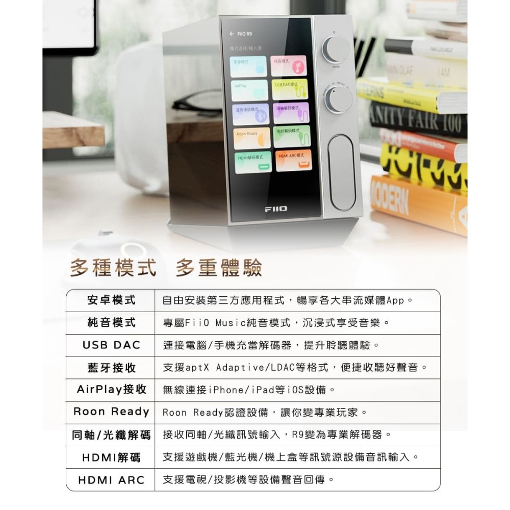 【文樂影音】FiiO R9 桌上型旗艦音樂解碼播放器 台灣公司貨-細節圖11