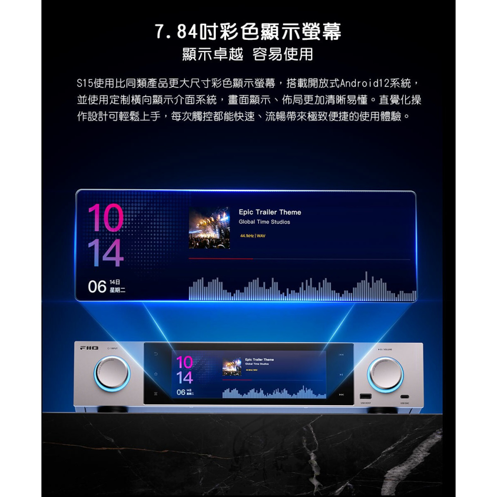 【文樂影音】新品發售 FiiO S15 Hi-Res無損串流DAC播放器 台灣公司貨-細節圖5
