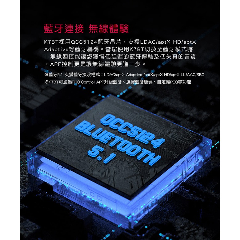 【文樂影音】FiiO K7 BT(藍牙版)桌上型耳機功率擴大機雙DAC晶片/支援aptX-HD/LDAC等藍牙編碼-細節圖6