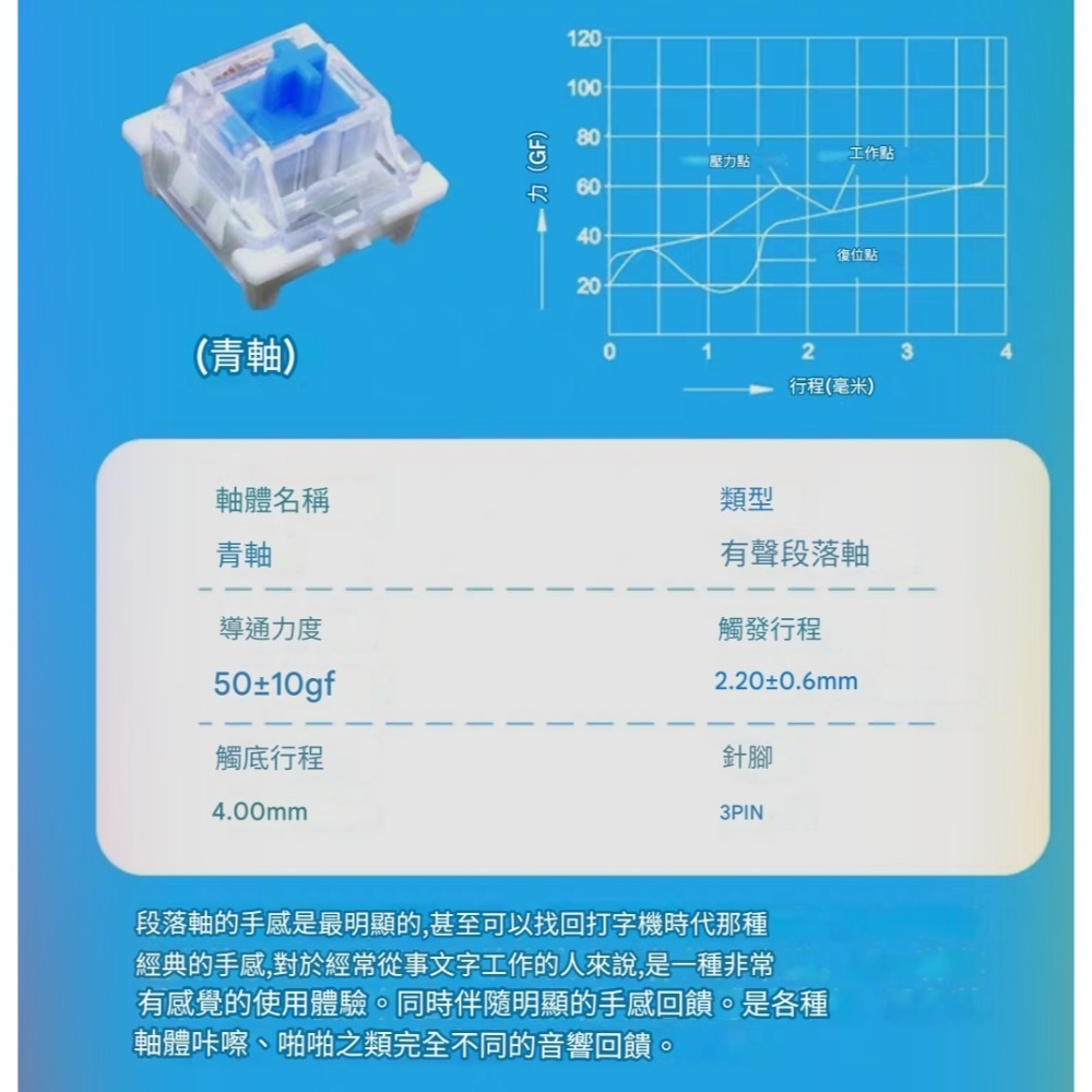 高特青軸 機械鍵盤軸-細節圖2