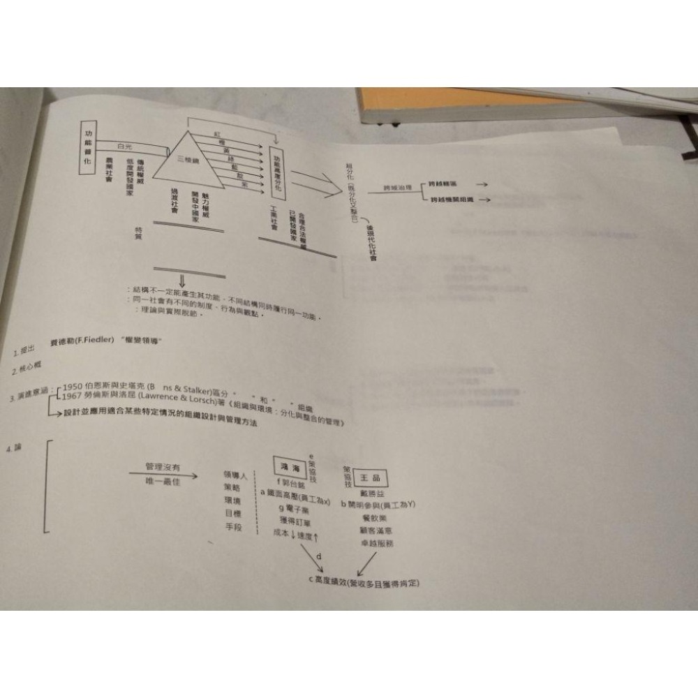 108年高考行政學程明 購買送 110年高考特考總複習專用教材 行政學 紀傑老師 及旁邊3張照片黃色填空講義-細節圖4