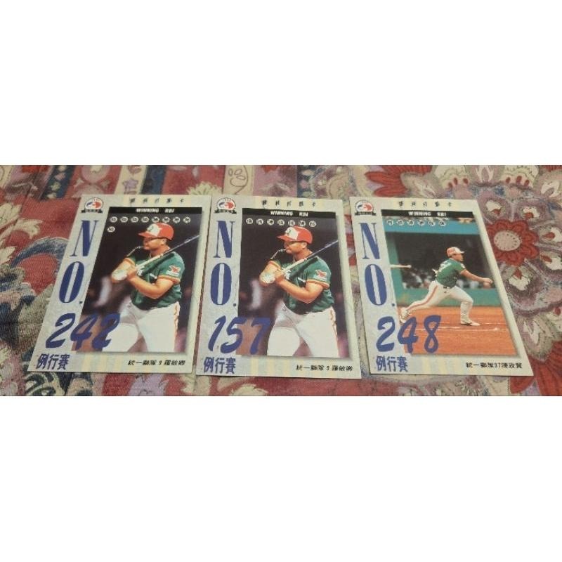 要關店統一獅 棒球卡 包套不挑款 杜福明 陳政賢  羅敏卿 羅國璋 曾智偵 呂文生 王漢 郭進興 謝長亨 賴崇光 鄧耀華-細節圖2