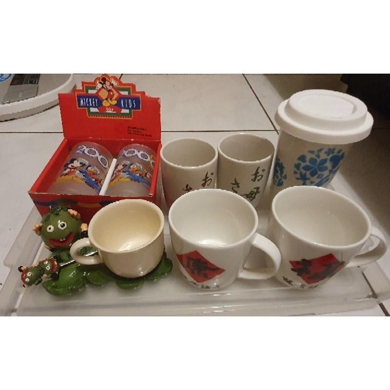 各種杯子 阿朗基玩一夏 全家變色玻璃杯 水杯 牛奶杯 果汁杯 杯子 茶杯 凱蒂貓 茶具 茶壺杯盤組-細節圖3
