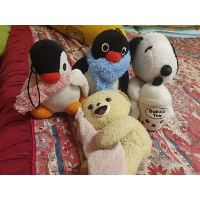 泡泡先生（附兩個蛋糕）角落小伙伴絨毛坐姿西瓜款   史努比 大＋小 哆啦a夢放大燈 史奴比 柴犬 PINGU-細節圖2
