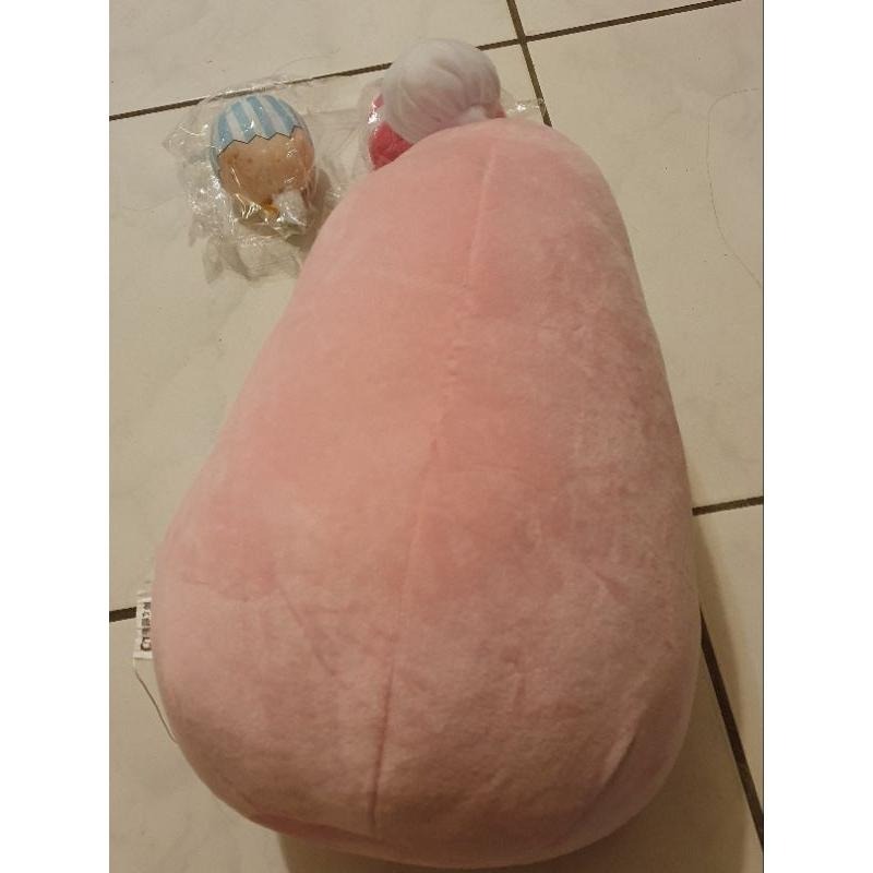 泡泡先生（附兩個蛋糕）角落小伙伴絨毛坐姿西瓜款   史努比 大＋小 哆啦a夢放大燈 史奴比 柴犬 PINGU-細節圖5