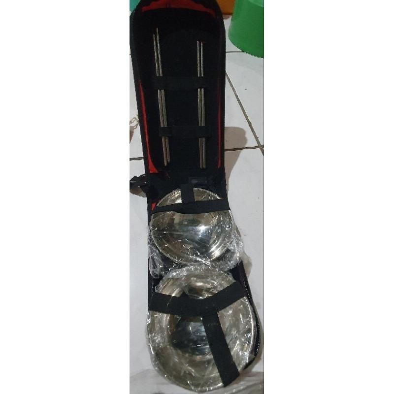 野餐餐具組 鐵碗餐具組 鐵筷外出餐具環保餐具 麥梗餐具  KARRIMOR304不鏽鋼2入餐具組 櫻花筷架萬豪酒店-細節圖7